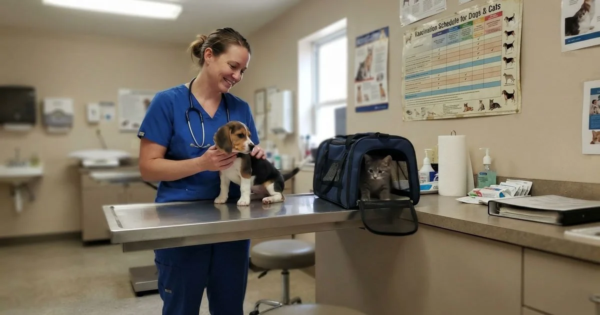Your new puppy or kitten's first year of vet care, mapped out